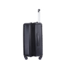 Expandable 3 Piece Luggage Sets PC Lightweight Suitcase with Two Hooks, Spinner Wheels, TSA Lock, (20/24/28), Black